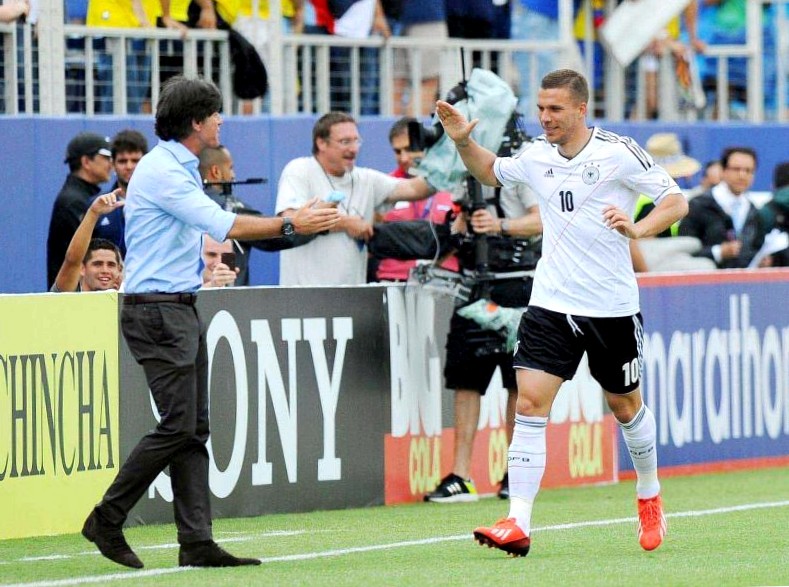 without defiance: podolski makes history